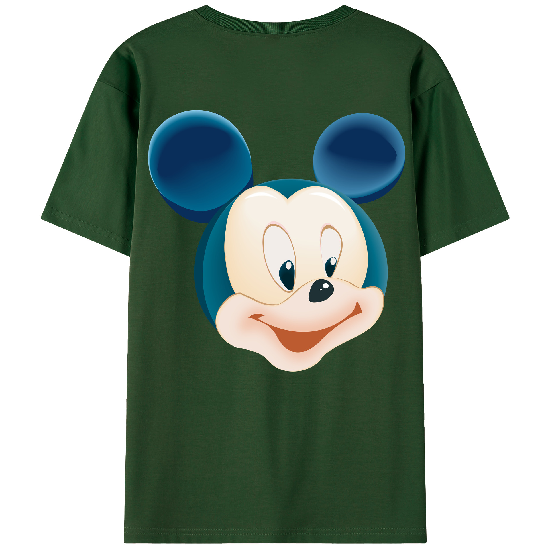 （画像用） ミッキーマウス Mickey Mouse 綿100％半袖Tシャツ（背面プリント）